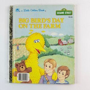2/$6 Sesame Street Big Bird’s Day on the Farm, Little Golden (Hardcover)